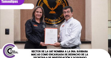 Rector de la UAT nombra a la Dra. Bárbara Macías como encargada de Despacho de la Secretaría de Investigación y Posgrado Rector de la UAT nombra a la Dra. Bárbara Macías como encargada de Despacho de la Secretaría de Investigación y Posgrado