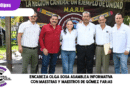 Encabeza Olga Sosa asamblea informativa con maestras y maestros de Gómez Farías
