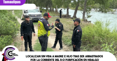 Localizan sin vida a madre e hijo tras ser arrastrados por la corriente del río Purificación en Hidalgo