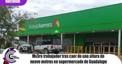 Mv3re trabajador tras caer de una altura de nueve metros en supermercado de Guadalupe Mv3re trabajador tras caer de una altura de nueve metros en supermercado de Guadalupe