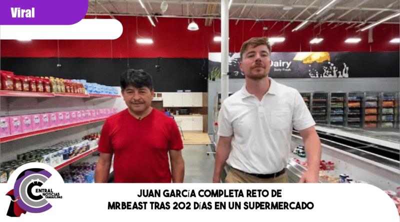 Juan García completa reto de MrBeast tras 202 días en un supermercado