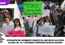 Integrantes del movimiento disidente del IMSS rechazan oferta salarial del 4% y reafirman continuidad de movilizaciones