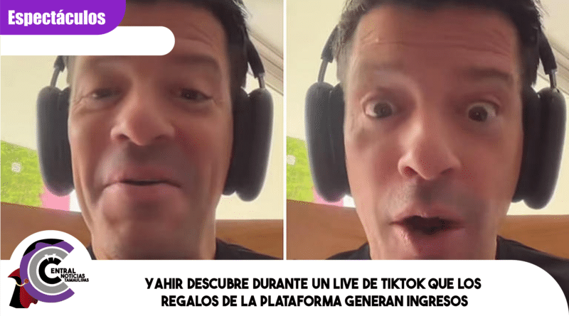 Yahir descubre durante un live de TikTok que los regalos de la plataforma generan ingresos