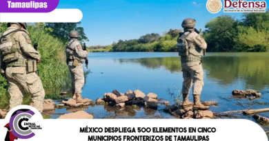 México despliega 500 elementos en cinco municipios fronterizos de Tamaulipas